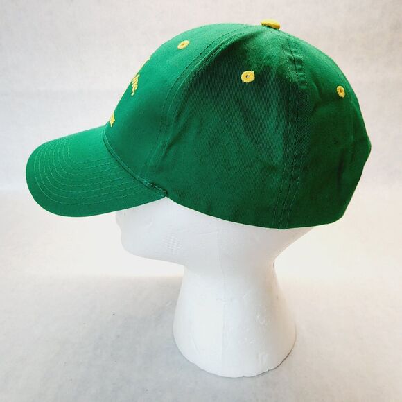 Vintage John Deere All Cloth Trucker Hat Cap Embroidered Adjustable back Green - Picture 5 of 9